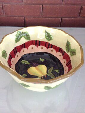 Hand painted Ceramic Bella Bowl 'Casa' by GAMZ
